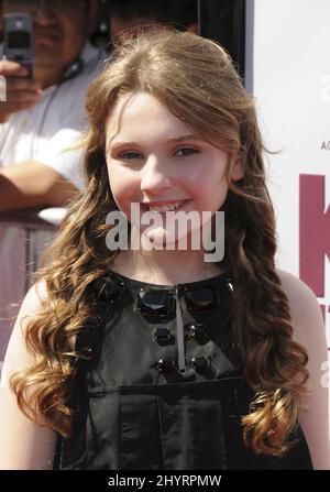 Abigail Breslin kommt zur Weltpremiere von „Kit Kittredge: An American Girl“ im Grove Theatre, Los Angeles. Stockfoto