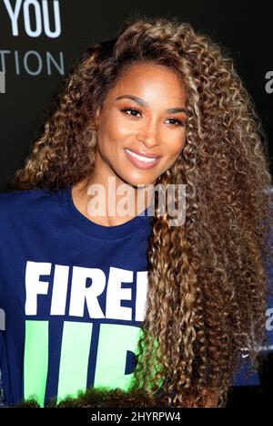 Ciara nimmt an der Markteinführung von Russell Wilson & Ciara 3Brand Teil, die am 24. Juni 2021 im Rookie USA Flagship Store in New York City stattfand Stockfoto