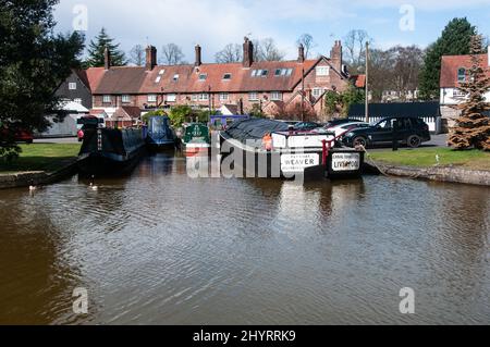 Im Vereinigten Königreich - Ein Tagesausflug nach Worsley, Greater Manchester, Großbritannien, nach dem Aufstieg des Bridgewater Canal Stockfoto