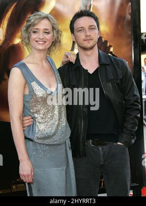 Anne-Marie Duff und James McAvoy bei der Wanted Premiere während des Los Angeles Film Festivals 2008 in LA. Stockfoto