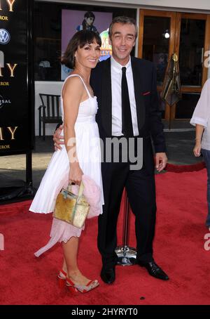 John Hannah bei der amerikanischen Premiere „The Mummy: Tomb of the Dragon Emperor“ im Gibson Amphitheatre, Los Angeles. Stockfoto