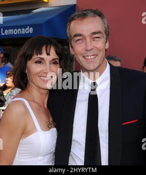 John Hannah bei der amerikanischen Premiere „The Mummy: Tomb of the Dragon Emperor“ im Gibson Amphitheatre, Los Angeles. Stockfoto