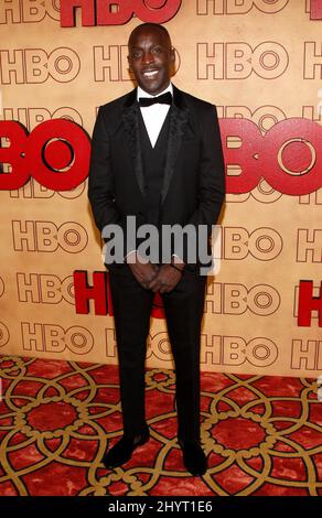 Michael K. Williams wurde am Montag im Alter von 54 Jahren in New York in seinem Penthouse in Brooklyn tot einer vermuteten Heroinüberdosis aufgefunden. 17. September 2017 West Hollywood, CA Michael K. Williams HBO Emmy nach der Party im Pacific Design Center Stockfoto