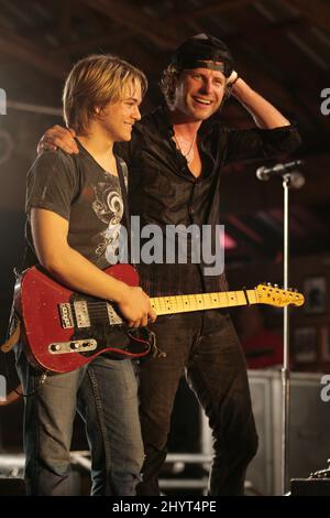 Dierks Bentley „Throttle Wide Open“-Tour, die im Big Deck von Rabb in Ruston, Los Angeles, stattfindet. Stockfoto