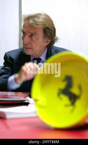 Luca Montezemolo Vorsitzender von Ferrari Spa und Gründer der Formel 1 Teams Association F.O.T.A. Stockfoto