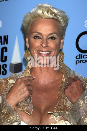 Brigitte Nielsen nahm an den American Music Awards 2008 im Nokia Theater, Los Angeles, Teil. Stockfoto