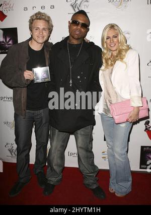 Spencer Pratt (links), Ya-Boy! Und Heidi Montag beim „Ya-Boy!!“ Geburtstag Bash in der Gegend in West Hollywood. Stockfoto