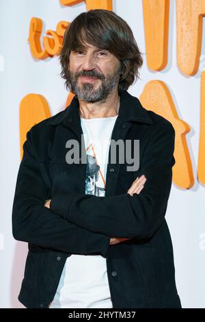 Madrid, Spanien. 15. März 2022. Santi Millan nimmt an der Fotoaufnahme des Films „Los Tipos Malos“ im Hotel Urso in Madrid Teil. Kredit: SOPA Images Limited/Alamy Live Nachrichten Stockfoto