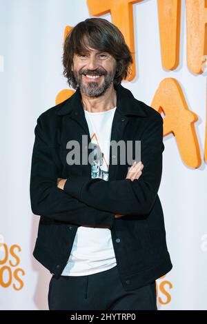 Madrid, Spanien. 15. März 2022. Santi Millan nimmt an der Fotoaufnahme des Films „Los Tipos Malos“ im Hotel Urso in Madrid Teil. (Foto: Atilano Garcia/SOPA Images/Sipa USA) Quelle: SIPA USA/Alamy Live News Stockfoto