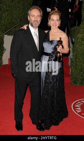 Kate Winslet und Sam Mendes bei der Vanity Fair Oscar Party 2009 im Sunset Tower Hotel in West Hollywood. Stockfoto