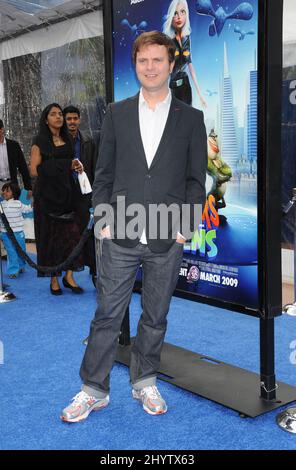 RAINN Wilson bei den „Monsters vs. Aliens' Los Angeles Premiere im Gibson Amphitheater Stockfoto