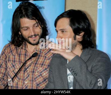 Diego Luna und Gael Garcia Bernal bei der Ankündigung des Los Angeles Film Festivals 2009 im Hotel Palomar, Los Angeles, USA Stockfoto