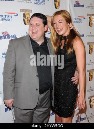 Peter Kay und Cat Deeley beim jährlichen British Comedy Festival 2. im Four Seasons Hotel, Beverly Hills, Los Angeles, Kalifornien Stockfoto