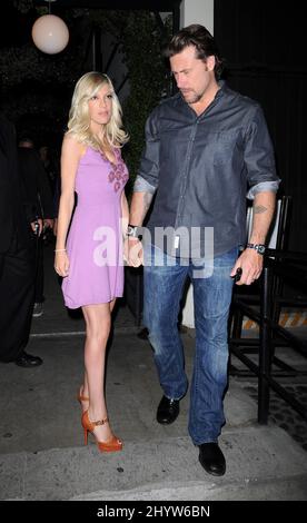 Tori Spelling und Dean McDermott in West Hollywood, USA. Stockfoto