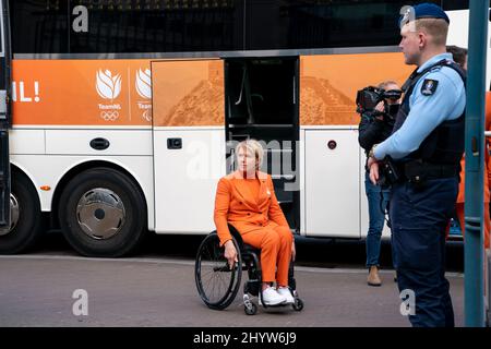 DEN HAAG, NIEDERLANDE - 15. MÄRZ: Die niederländische Chefin Esther Vergeer während der Paralympischen Sportveranstaltung in Paleis Noordeinde am 15. März 2022 in Den Haag, Niederlande (Foto: Jeroen Meuwsen/BSR Ageny) NOCNSF Stockfoto