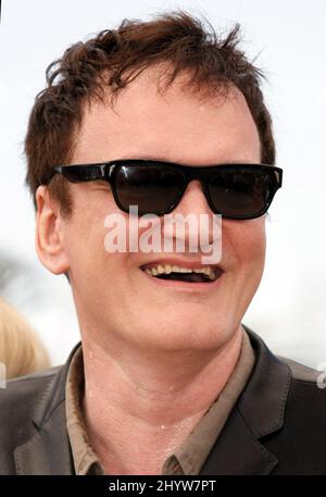 Quentin Tarantino bei der Inglourious Basterds Photocall, die im Palais des Festivals während der Internationalen Filmfestspiele von Cannes 62. stattfand. Stockfoto