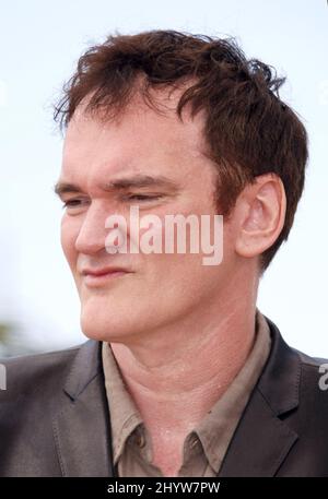 Quentin Tarantino bei der Inglourious Basterds Photocall, die im Palais des Festivals während der Internationalen Filmfestspiele von Cannes 62. stattfand. Stockfoto