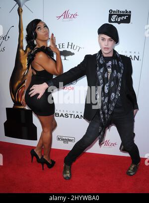 Kiely Williams und Richie Rich bei den Hollywood Life Annual Young Hollywood Awards 11., die auf der Eli und Edythe Broad Stage in Santa Monica, USA, verliehen wurden Stockfoto