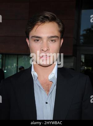 Ed Westwick bei den Hollywood Life Annual Young Hollywood Awards 11., die auf der Eli und Edythe Broad Stage in Santa Monica, USA, verliehen wurden Stockfoto