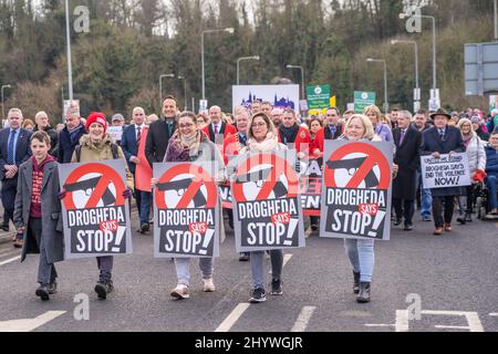 Leo Varadkar (TD) (Taoiseach) bei der Drogheda Peace Rally, die am 25.. Januar 2020 stattfand Stockfoto