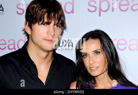 Ashton Kutcher, Demi Moore bei der Vorführung von „Spread“ in Hollywood, Kalifornien Stockfoto