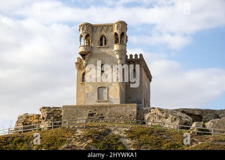 Castillo Santa Catalina ein Aussichtsturm Tarifa - Cadiz - Spanien Stockfoto