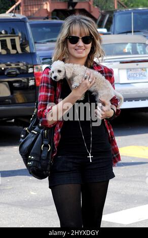 Debby Ryan wird in Los Angeles, USA, gesehen Stockfoto