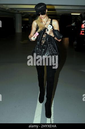 Paris Hilton ist in Los Angeles, USA, zu sehen. Stockfoto