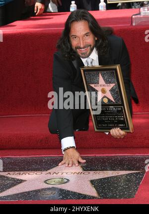 Marco Antonio Solis wurde auf dem Hollywood Walk of Fame am Hollywood Boulevard 6931 in Hollywood, USA, mit einem Star geehrt. Stockfoto