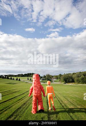 Yo Gabba Gabba Live! Startet „Es gibt eine Party in meiner Stadt!“ Tour in Woodstock, New York. Stockfoto