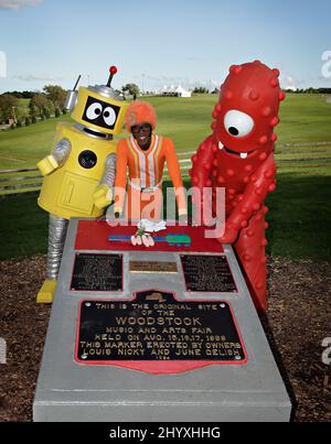 Yo Gabba Gabba Live! Startet „Es gibt eine Party in meiner Stadt!“ Tour in Woodstock, New York. Stockfoto