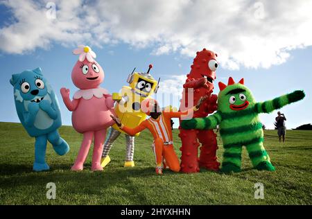 Yo Gabba Gabba Live! Startet „Es gibt eine Party in meiner Stadt!“ Tour in Woodstock, New York. Stockfoto