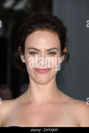 Maggie Siff während der Premiere von „Sons of Anarchy“ in Staffel 3 im Cinerama Dome im ArcLight, Kalifornien Stockfoto