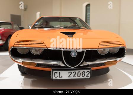 Ein Alfa Romeo Montreal aus dem Jahr 1971 im Franschhoek Motor Museum Südafrika Stockfoto