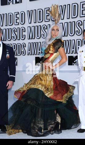 Lady Gaga bei den MTV Video Music Awards 2010 im Nokia Theater L.A. Live, Los Angeles. Stockfoto