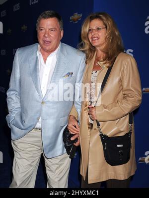 William Shatner und Elizabeth Martin während der CBS-Herbstsaison-Premiere „Cruze into the Fall“, die in Colony in Hollywood, Kalifornien, stattfand Stockfoto