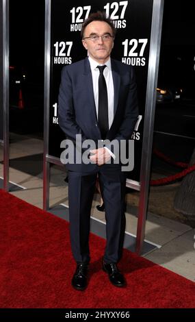Danny Boyle bei der Premiere von „127 Hours“ im Samuel Goldwyn Theater in Los Angeles, USA. Stockfoto