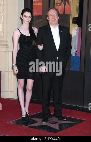 Hans Zimmer und Zoe Zimmer nahmen an der Zeremonie Teil, bei der Hans Zimmer auf dem Hollywood Walk of Fame, Hollywood, mit einem Star geehrt wurde. Stockfoto