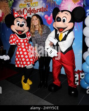 Lauren Conrad, der Disney on Ice besucht, präsentiert „Let's Celebrate“, das im La Live in Los Angeles, USA, stattfindet. Stockfoto