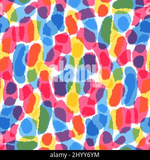 Nahtlose abstrakte Muster Kunst. Textur mit handgemalten Crossing Pinselstrichen für den Druck. Moderne Grafiken. Stock Vektor