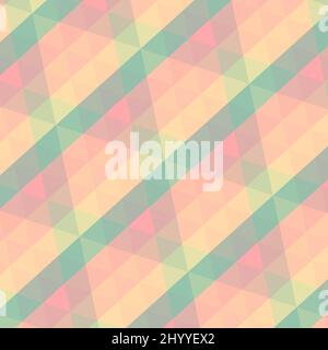 Illustration abstrakte nahtlose geometrische Muster bunte Quadrate rosa, blau und grün Stockfoto