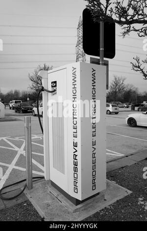 Shell-Tankstelle in Chester Services M56 Cheshire UK Stockfoto