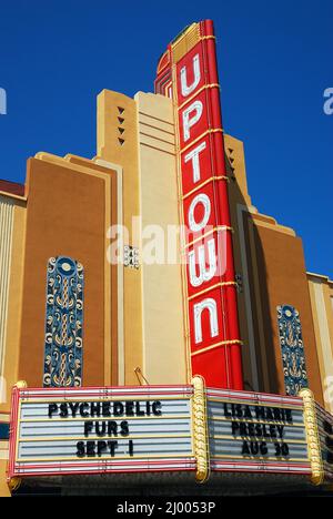 Uptown Theatre, Napa, Kalifornien Stockfoto