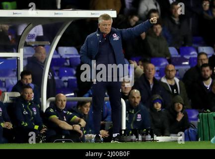 Middlesbrough-Manager Chris Wilder beim Sky Bet Championship-Spiel in St. Andrew's, Birmingham. Bilddatum: Dienstag, 15. März 2022. Stockfoto