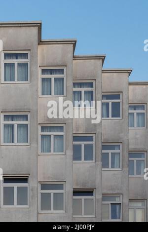 Architektonische Details, Außenhülle des Gebäudes Stockfoto