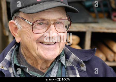 Älterer Mann eine schöne Zeit des Lebens Stockfoto