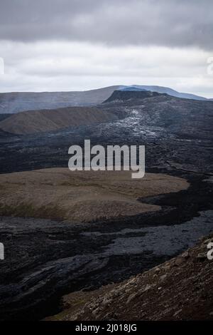 Fagradalsfjall Lavafeld, Icenland. Stockfoto