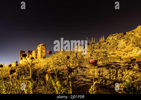 Blick auf die Stadt Thessaloniki, nachts. Stockfoto