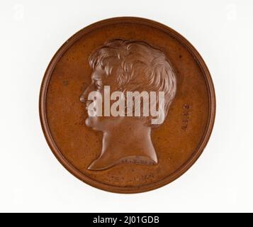 Art Union Medal: William Etty. George Gammon Adams (England, Staines, 1821-1898). 1872. Schmuck und Schmuck; Medaillen. Bronze Stockfoto