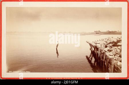 Scituate Harbour, Mass. Seneca Ray Stoddard (Usa, 1843-1917). USA, um 1885, gedruckt um 1885. Fotos. Silberdruck mit Albumen Stockfoto
